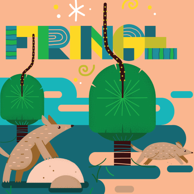 Kwinana Fringe - Design of illustrations by Darren Hutchens for the promotion of the Kwinana Fringe Festival
