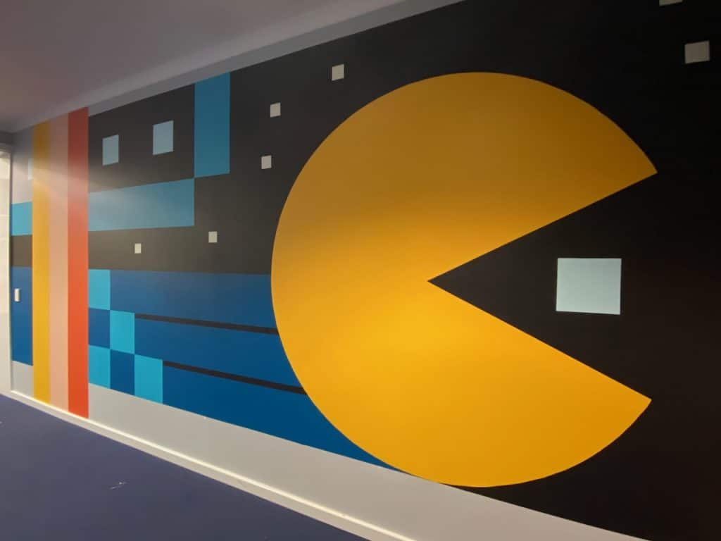 "Gaming Zone" - Mural Project by Darren Hutchens for Albany Residential College